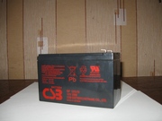 Аккумулятор CSB 12В(V) 7.2Ач(Ah) до ИБП,  эхолота,  металлоискателя,  дет